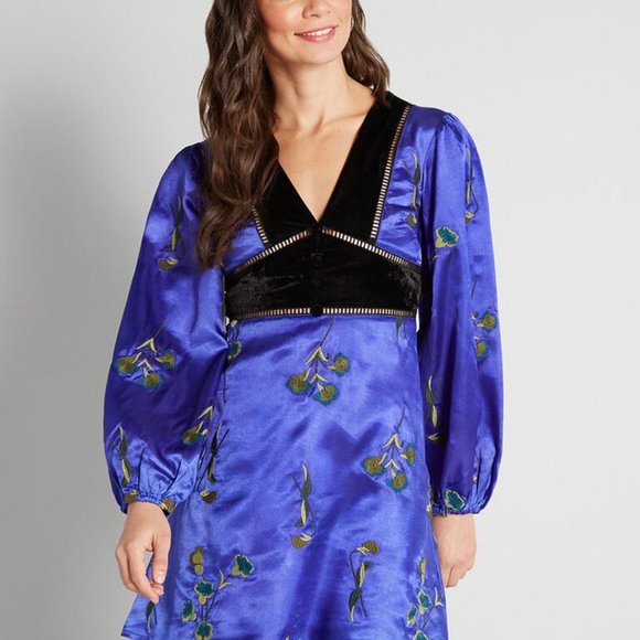 Modcloth | NWT World Traveler's Tea Time Mini Dress - Picture 16 of 17